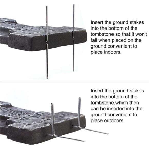 17” Halloween Foam RIP Graveyard Tombstones, 5 Pack Tombstone - Picture 5 of 8